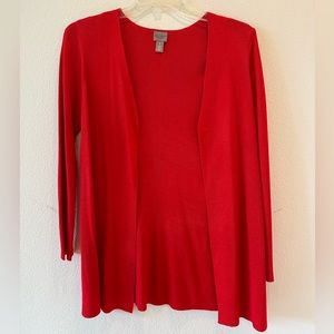 Chico’s EasyWear Red Sweater (Size 1)